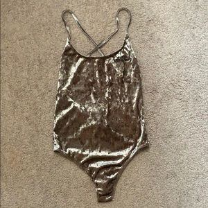 Velvet body suit